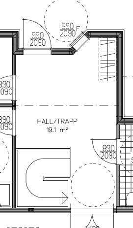 Noen arkitektspirer som har lyst å komme med forslag til planløsning av hall? - gang.jpg - Gimat