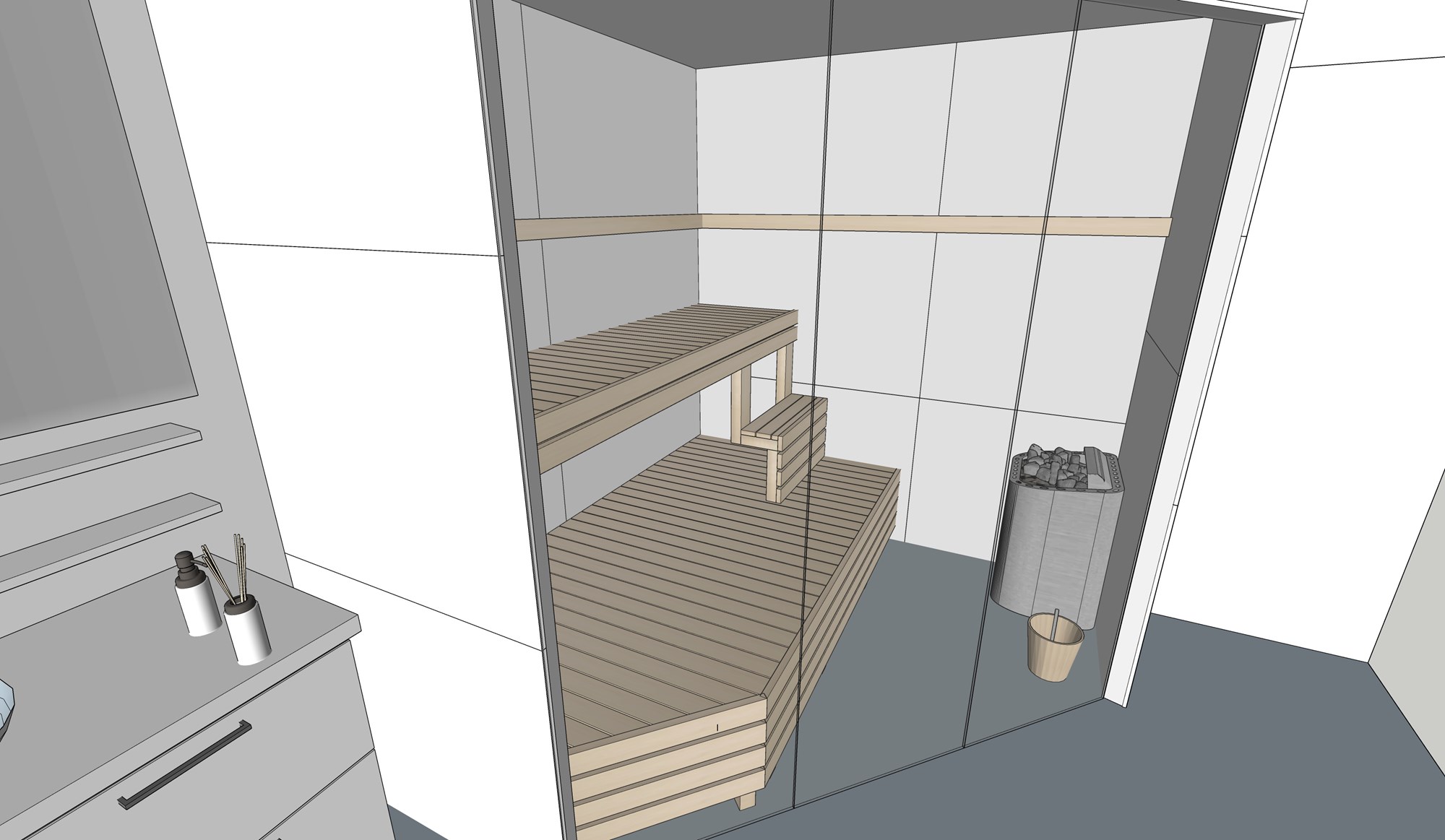 Bygge badstue på eksisterande bad i hus fra 2015 - Enklere trapp.jpg - Oddgeirno