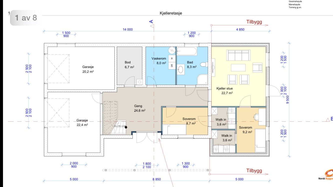 Tilbygg på huset - spørsmål om planløsning -  - aneh