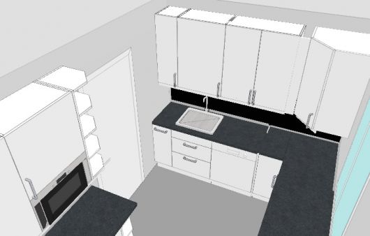 Kjøkkenkjør: Tips til kjøkkenløsning? - Kjøkken 2.jpg - kjøkkenkjør