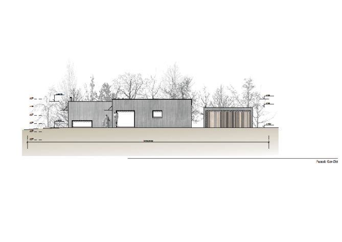 OnlyOne: Moderne hus i Asker - Fasade mot sør-øst.jpg - OnlyOne