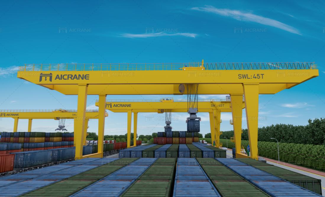 Key Features of RMG Cranes for Efficient Container Handling - rail mounted container gantry crane.jpg - Aicrane