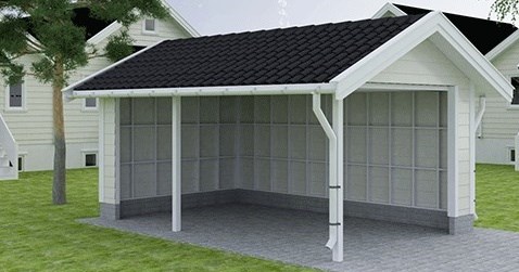 Veien til den perfekte garasje eller carport! - garasje_vule_vule_liggende_kledning.jpg - Montér Byggeservice