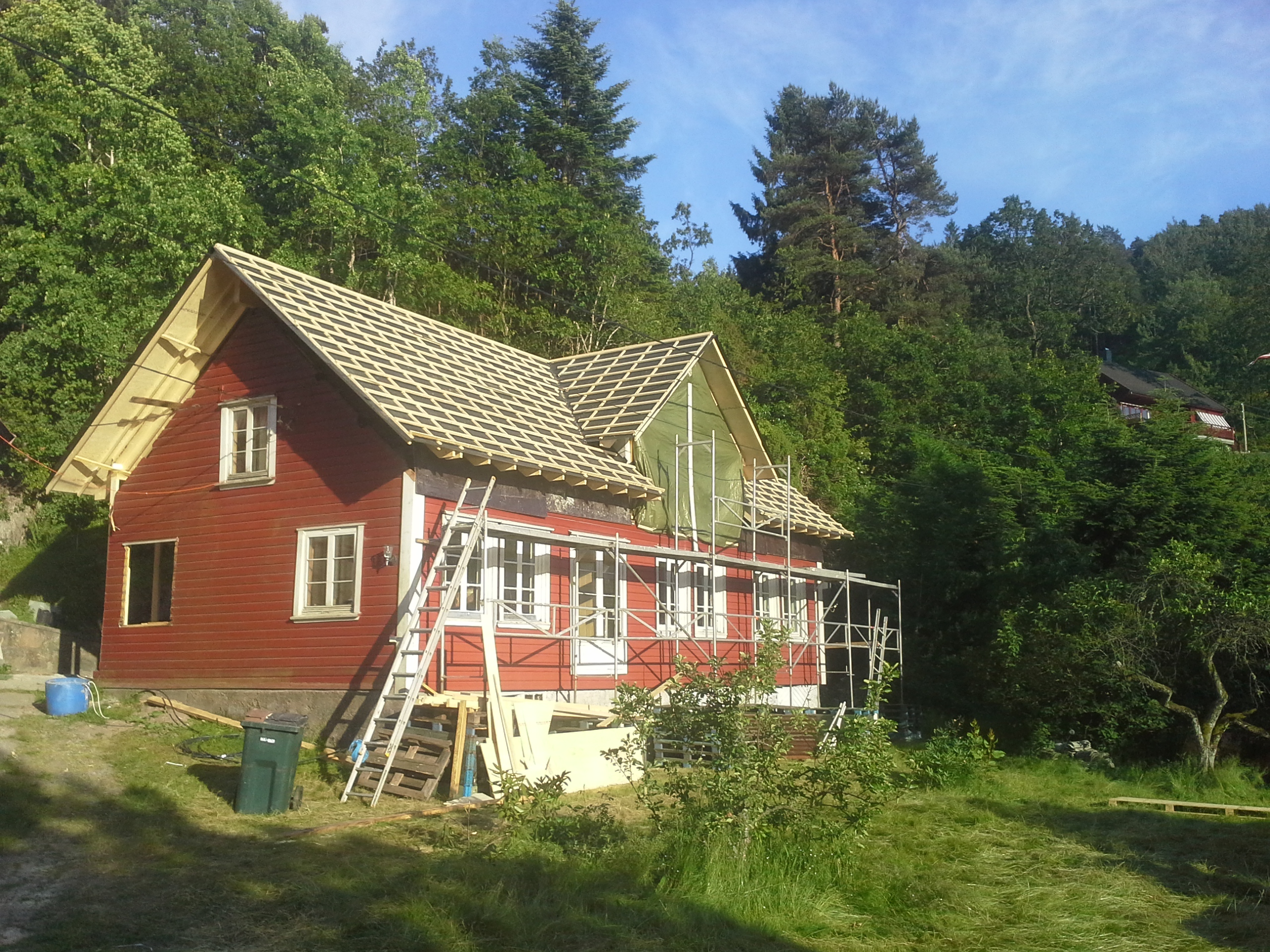 potet93: renovering av gammelt tømmerhus ca 1850 - 20140614_194723.jpg - potet93