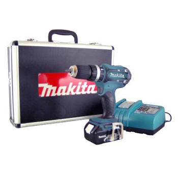 Makita BHP452RFX 18V Li-ion kombidrill 3,0Ah m/lader og koffert. - BHP med koffert.jpg - almarex