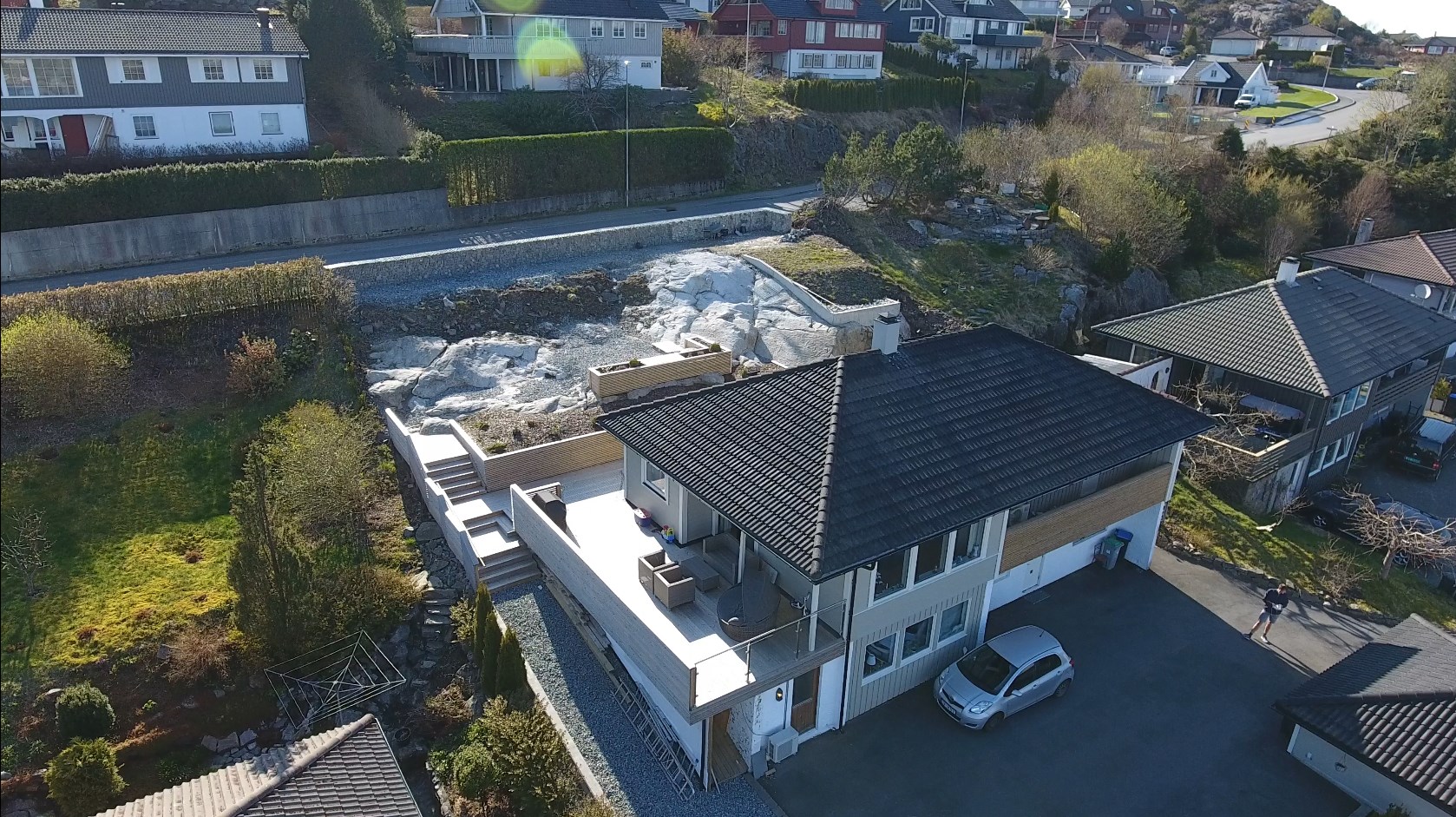 Prosjekt hage 2015-2016, terrasse, platting, hageflekk - 200-300m2 -  - Tremblerino