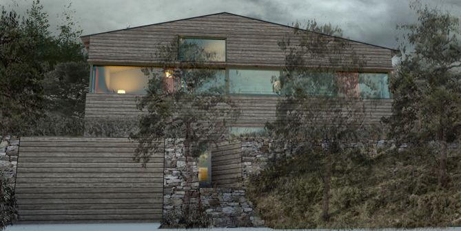 Innspill fasade på hus med saltak - voksen_kveldslys_foran 1200x600.jpg - trostr