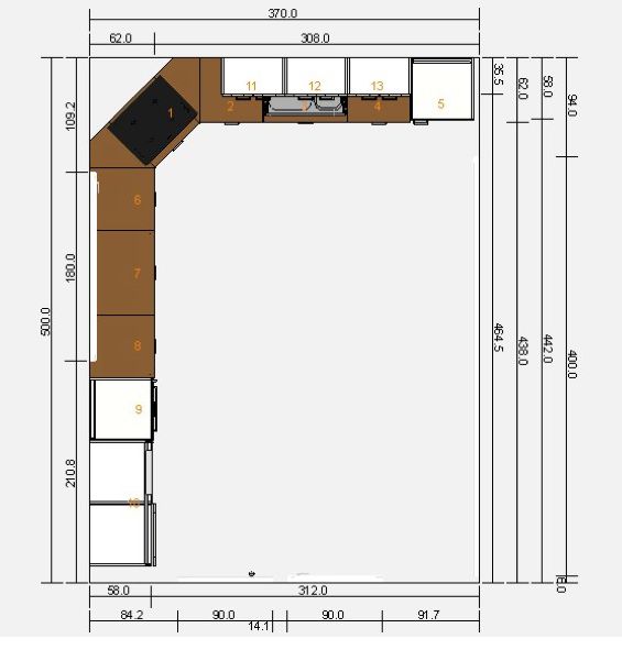 Chiefen: Innspill på kjøkkenløsning - versjon 3 plan.jpg - chiefen