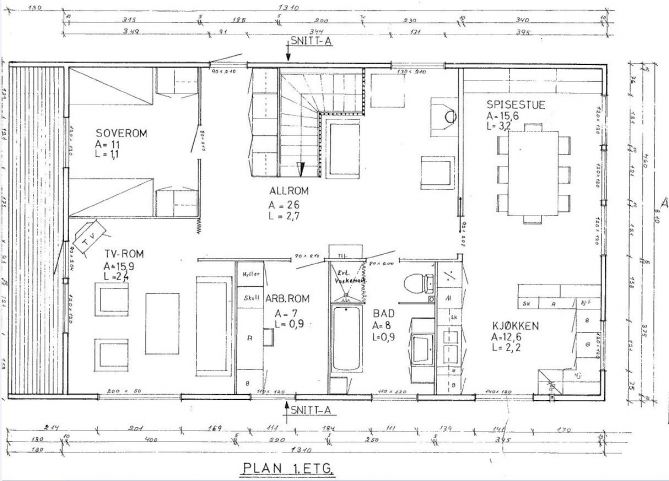 Endring i planløsning for bedre løsning + rom løsning på påbygg - Plan 1.jpg - Catste