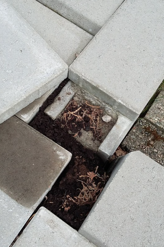 "Enkleste" måte å tilpasse denne klossen av betong til området? -  - kip