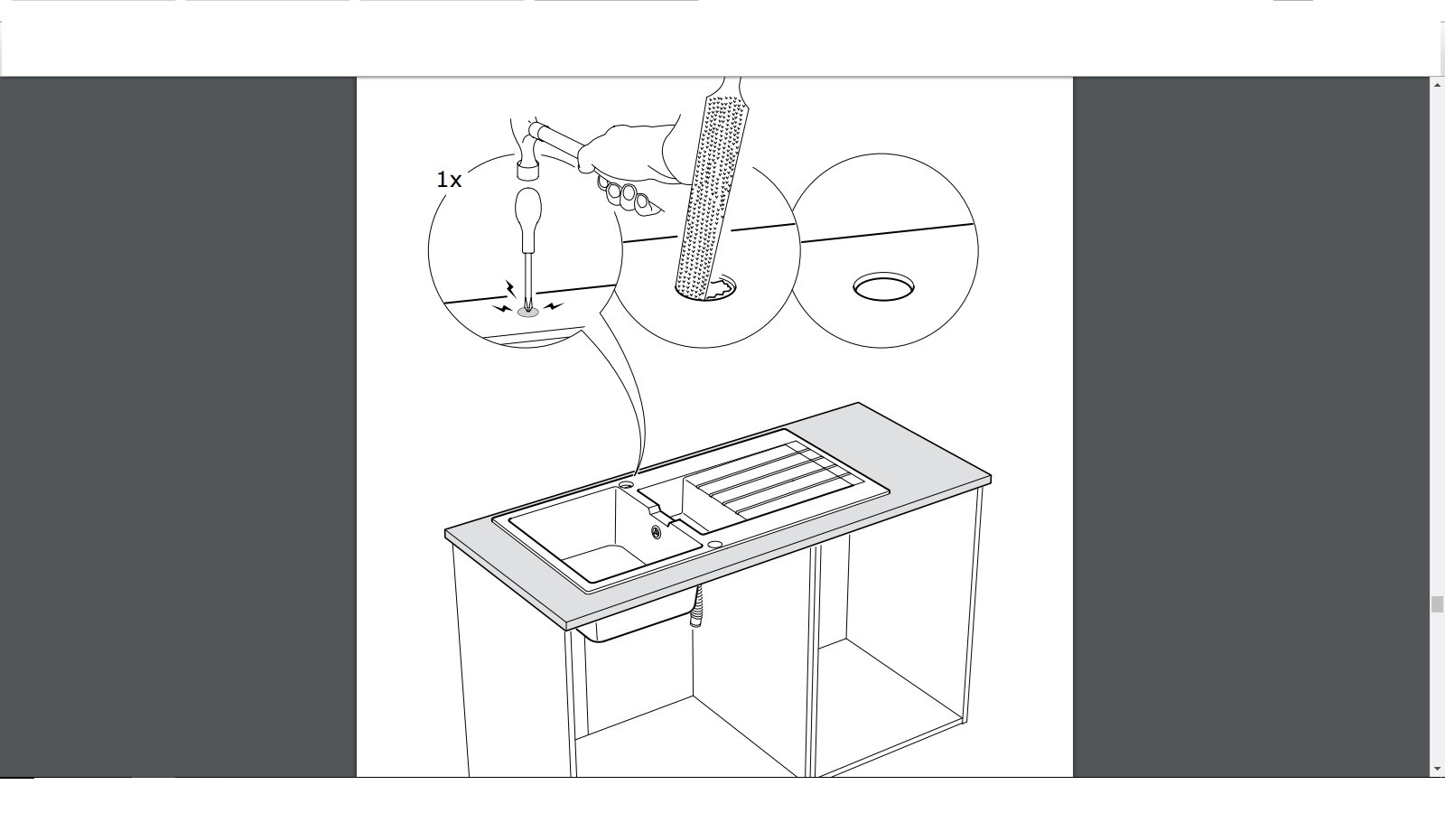 Hvordan lage hull i oppvaskkum i komposittmateriale - ikea.jpg - Bergenbygg2