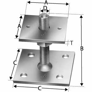 Søylesko 15 cm (til 6') - ByggeBolig