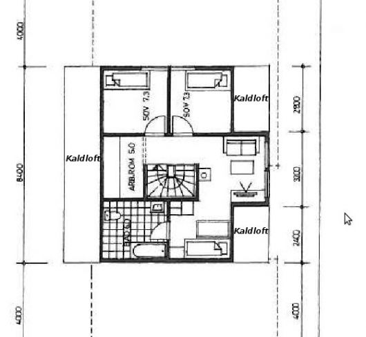 Etterisolering av kaldloft - Loft.jpg - strutings