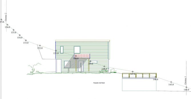 Innspill planløsning moderne bolig Bergen - fasadenord.jpg - hellhans