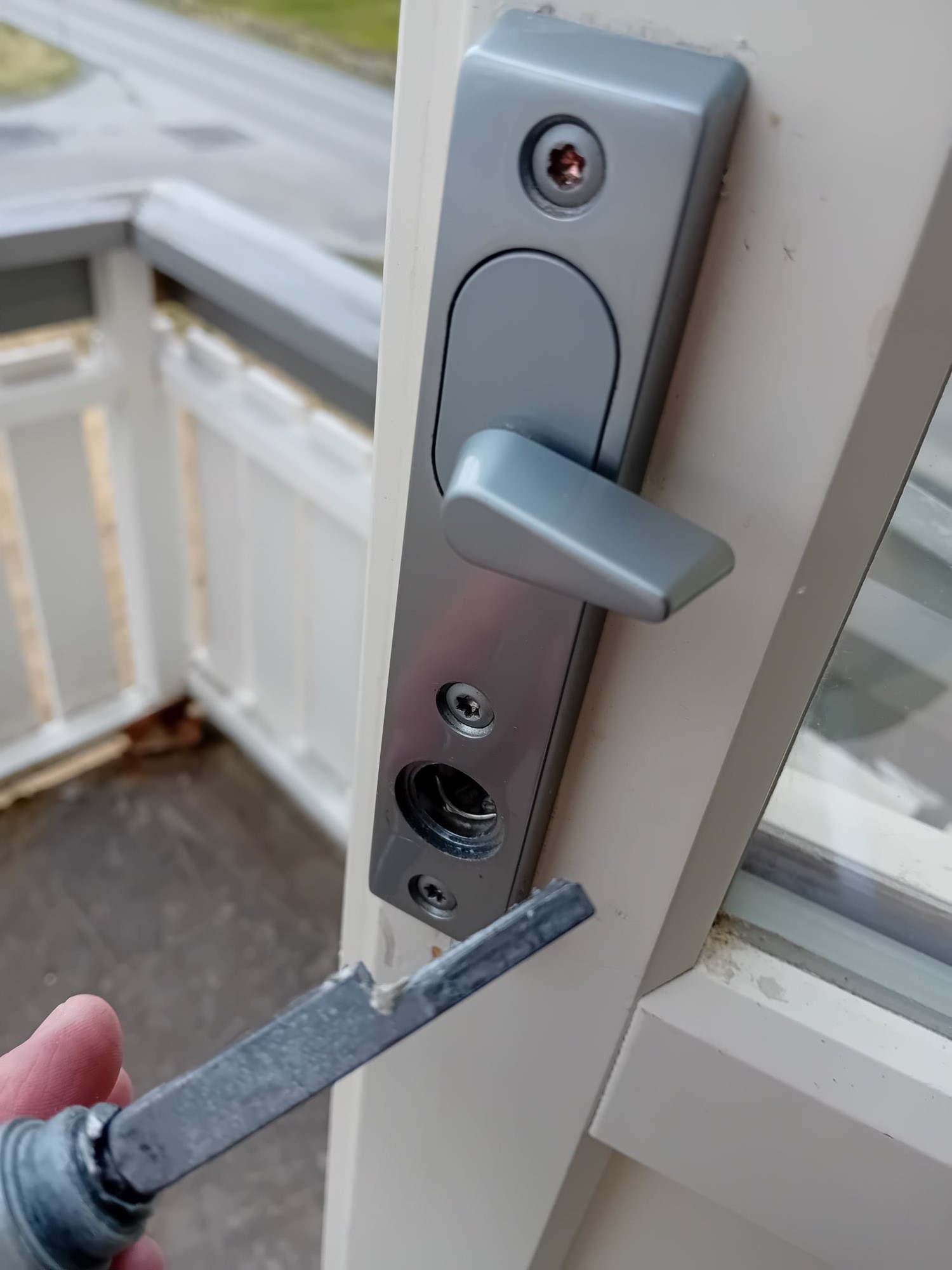 Håndtak verandadør løsner - dørhåndtak.JPG - Nordigård