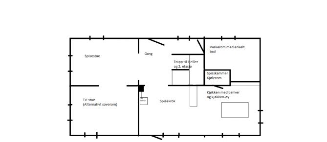 Litt forskjellig oppshining av hus fra 1950 - 1. etg etterpå.jpg - Gærningen