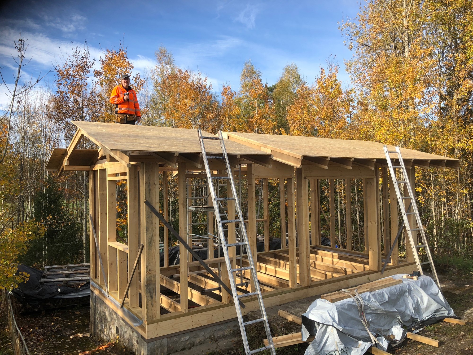 Bidda bygger anneks på hytta 2018-2019 - 54.jpg - Bidda