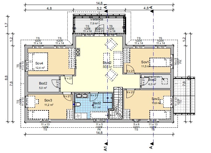Nytt hus til familie på fem - Førsteutkast 2. etasje.jpg - Bygge_til_fem