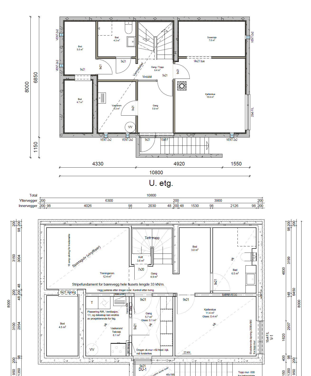 Fundament i eksisterende plate på mark - Uetg.png - ByggIngOle