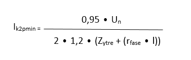 Formel for kortsluningstrøm (Ikmin) ved bruk av flere tverrsnitt - ik2pmin2.png - RamstadTech