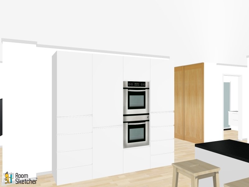 Stort og godt kjøkken midt i huset - innspill på foreslått løsning - RoomSketcher Snapshot kjøkken 4.jpg - emilskj