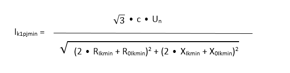 Formel for kortsluningstrøm (Ikmin) ved bruk av flere tverrsnitt - ik1pjmin.png - RamstadTech