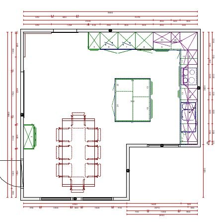 Et Mesterhus Nestun blir til - kjøkken plan.jpg - Nordstjerna