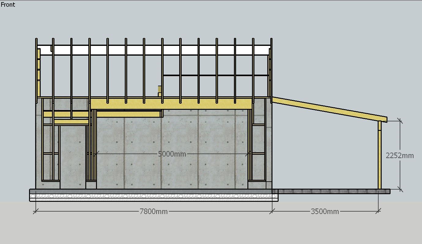 Planlegging av garasje med maks 50 m² BTA - Garasje - front.JPG - sibo