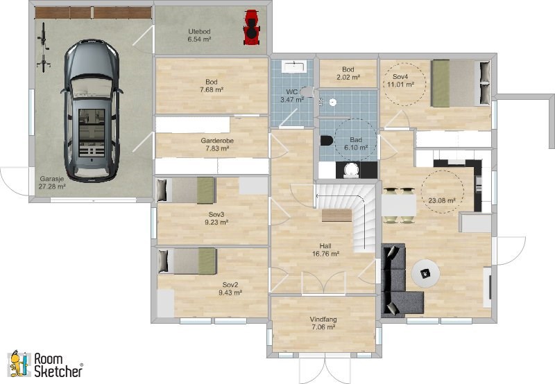 Innspill på planløsning - RoomSketcher Level Image1.jpg - Lien123