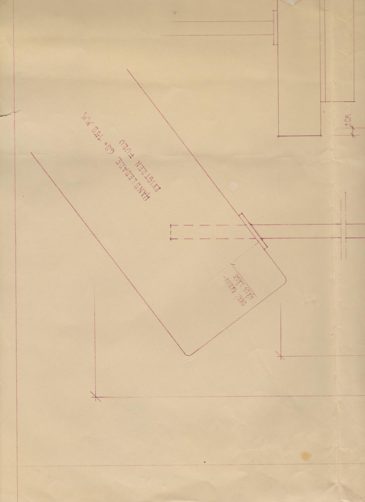 Arkitekttegnet trapp fra 1960-tallet - Detalj rekkverk.jpg - Treetasjershobby