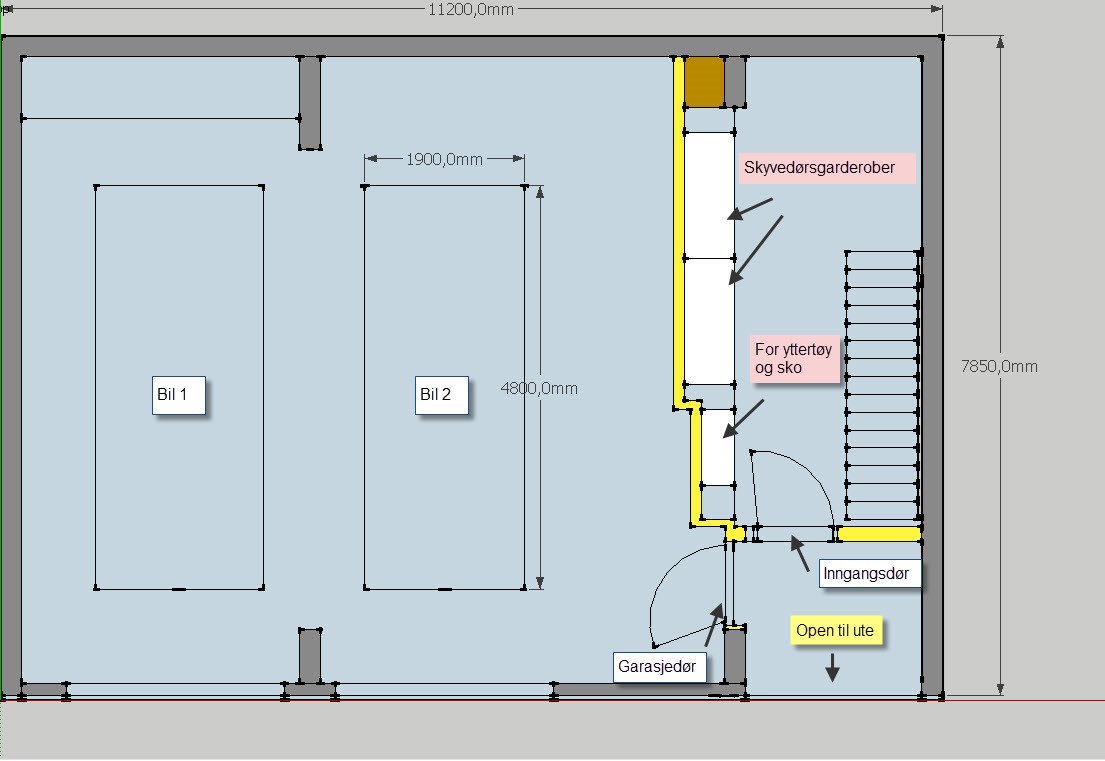Løsning inngangsparti -  - innafør