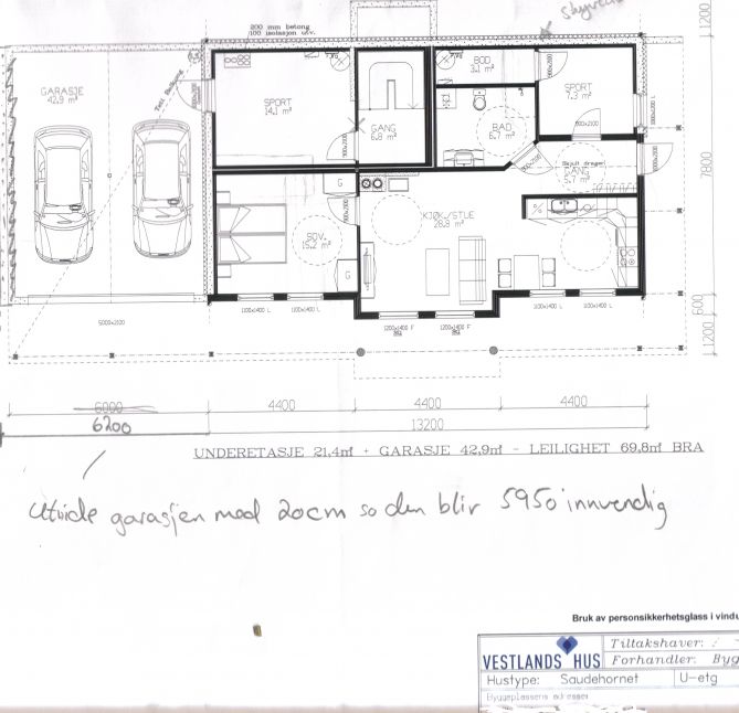 14370 pr kvm på dette huset. Pluss garasje.. ER DET BILLIG?? Totalt 4 mill. - plan kjellar.jpg - annuz