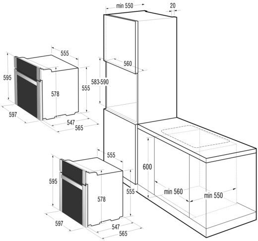 IKEA benkeskap med Gorenje stekeovn og topp, hvordan feste? - stekeovn.jpg - mr.smitt