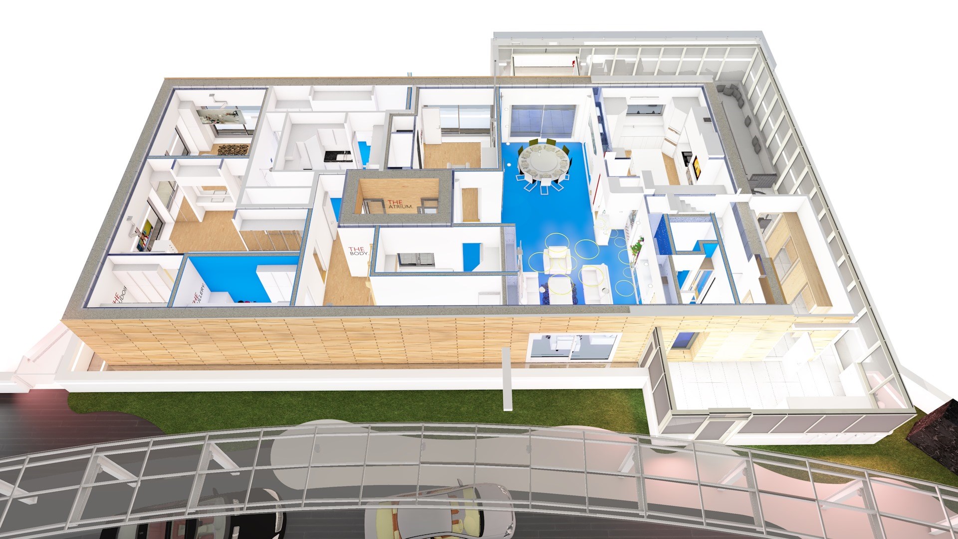 Planløsning, Ett plan, Betongelementer, Flatt Tak - 3D_floorplan 6.jpg - famadorian