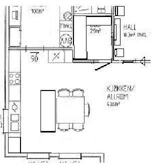 Tingeling - Vårt hus (klassisk stil) - skisse tingeling kjøkken.JPG - Bidda