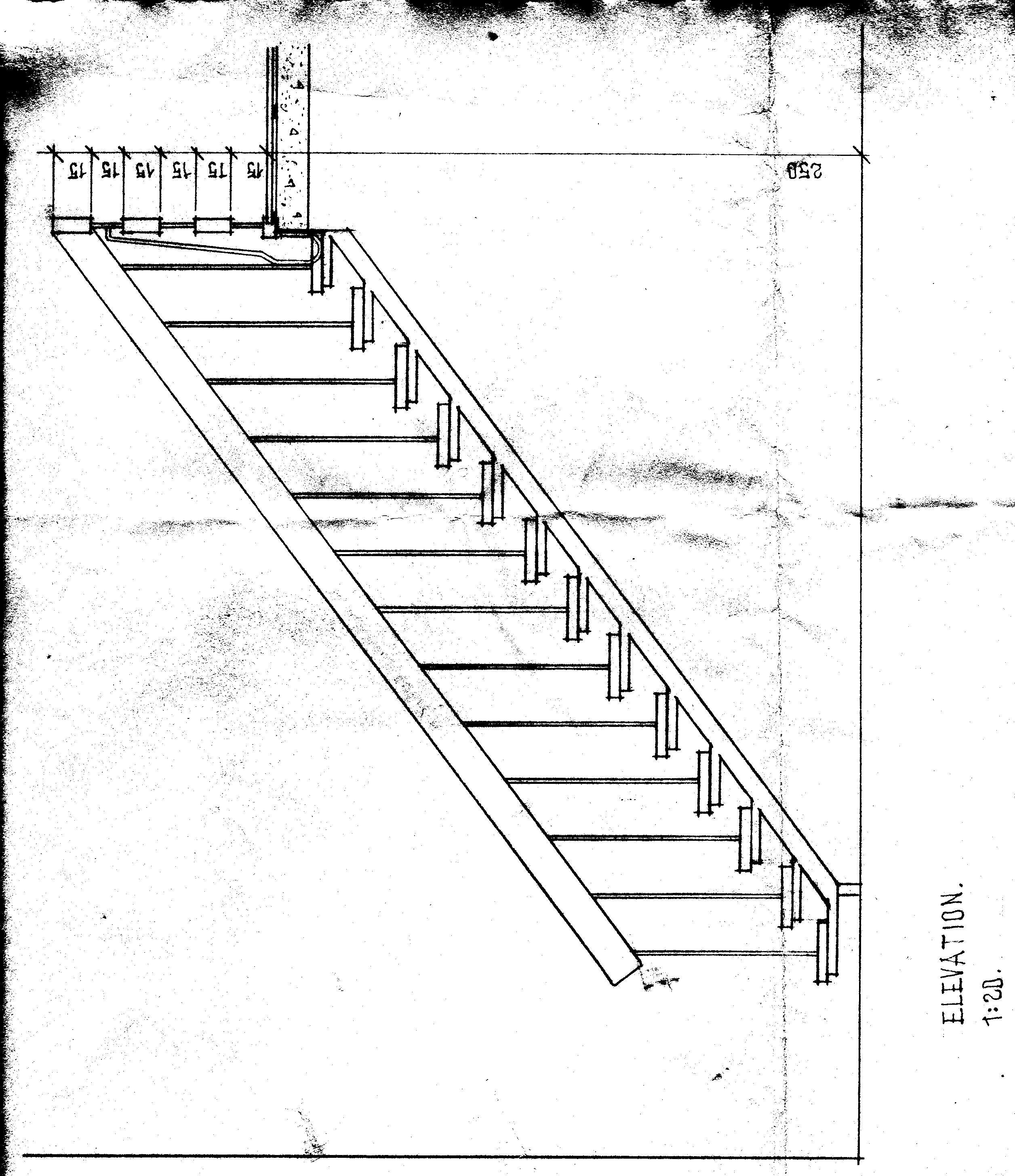 Arkitekttegnet trapp fra 1960-tallet - Profil.jpg - Treetasjershobby