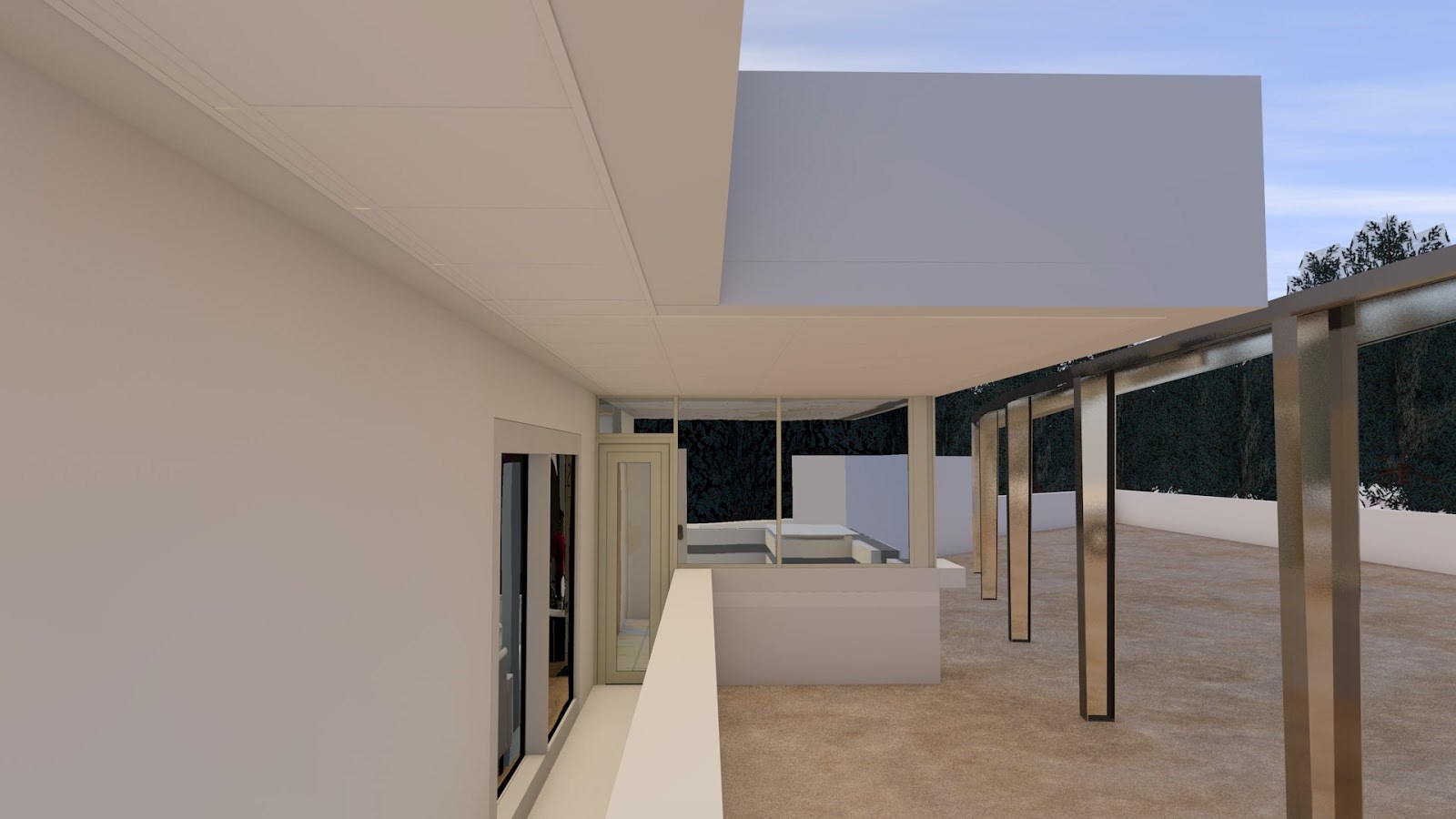 Tek17 hus i plasstøpt betong , er det mulig med dagens isolasjonskrav ? - render1_suspended modular ceiling.jpg - famadorian