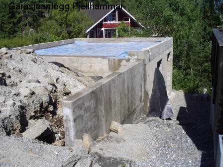 Diverse betongkonstruksjoner - Garasjeanlegg Fjellhammar.jpg - Forskaler`n