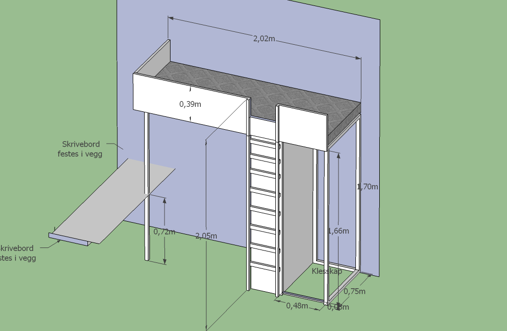 Planlagt kombinert loftsseng/klesskåp/bokhylle/skrivebordsmøbel i lite rom - barnerom-skisse1.png - hallvors
