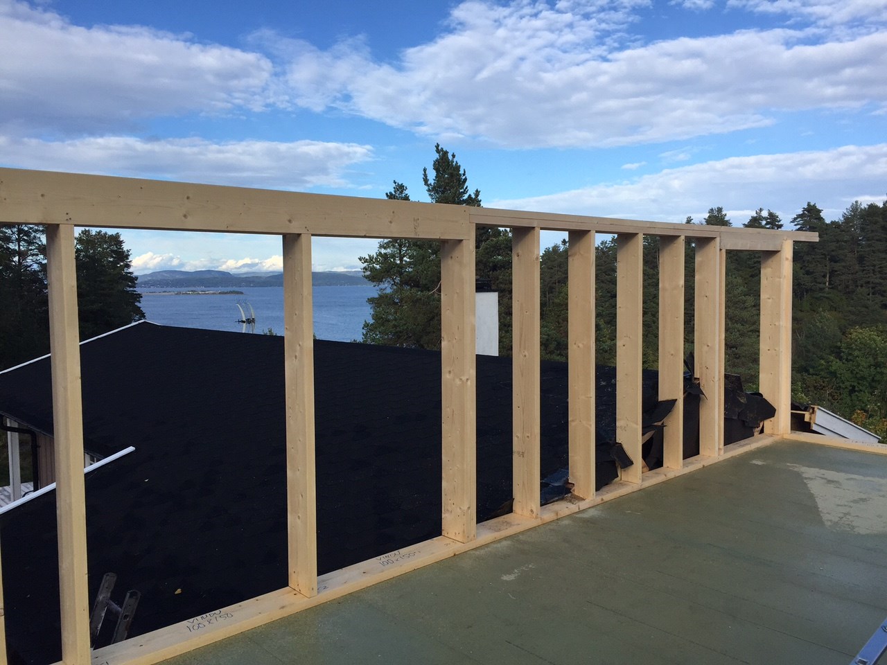 Bidda: tilbygg til hytta, Part 1 - 23 vinduåpninger.JPG - Bidda