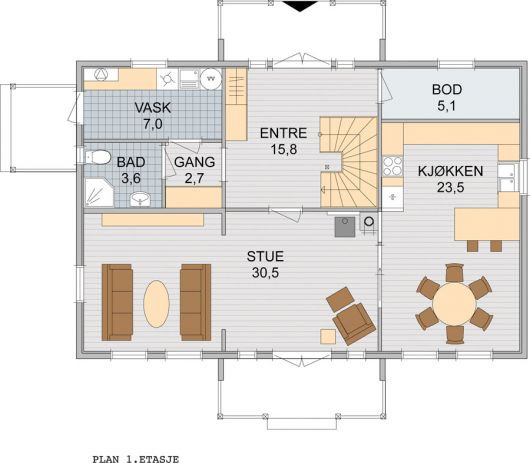 Blink hus : Planløsning Randaberg i 1. etg og Aurdal i 2. etg - AUR_PLAN_1_09.jpg - betty