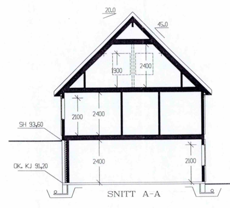 Tilbygg - undergraving av fundament - Snitt A-A.PNG - wall-e