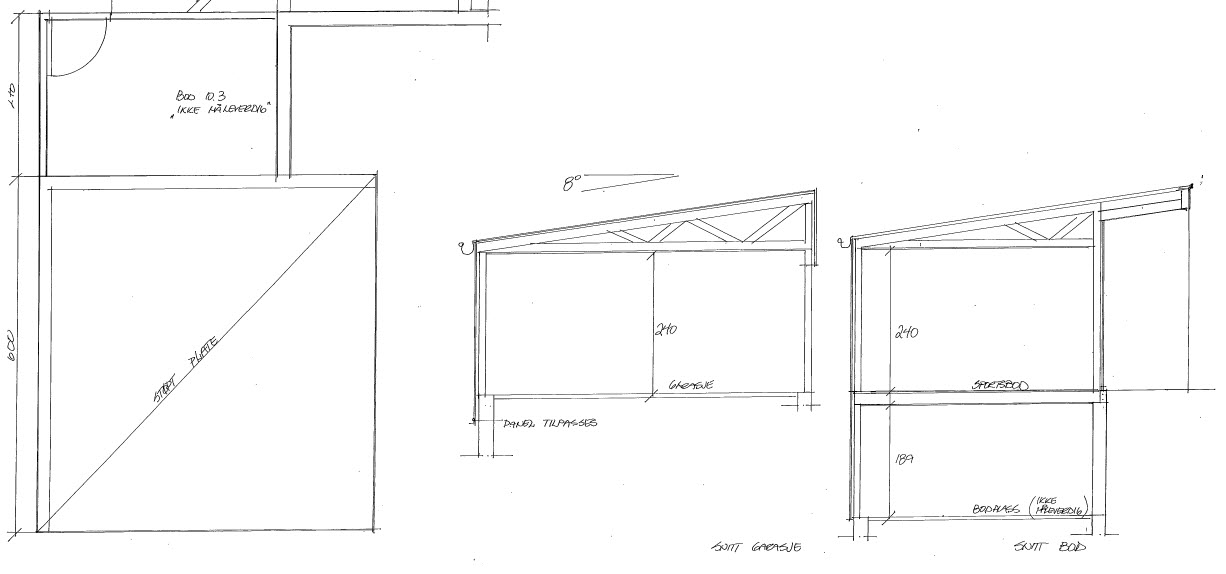 Mottatt tilbud på materialer til garasje - planløsning garasje2.jpg - thoran