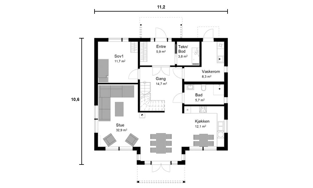 Bygger nytt hus: abchus Adele i Drammen - Adele_plantegning_hoved.jpg - Michael Scofield