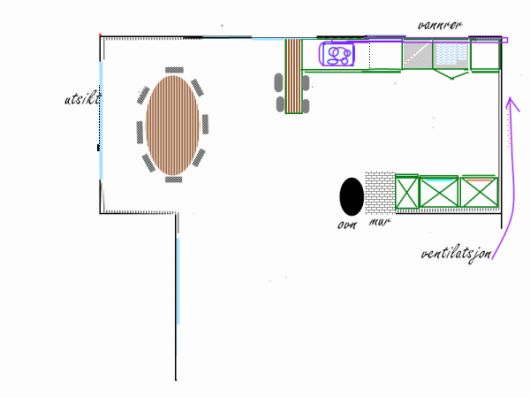 GuriKunna: Ønsker innspill på kjøkkenløsning :-\ - kjøkken juli 2010-02.jpg - GuriKunna