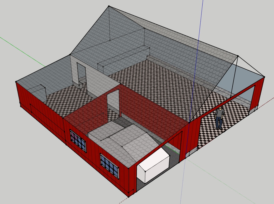 Spørsmål og tips til påbygg/carport på garasje. - garasje.jpg - m.skinnes