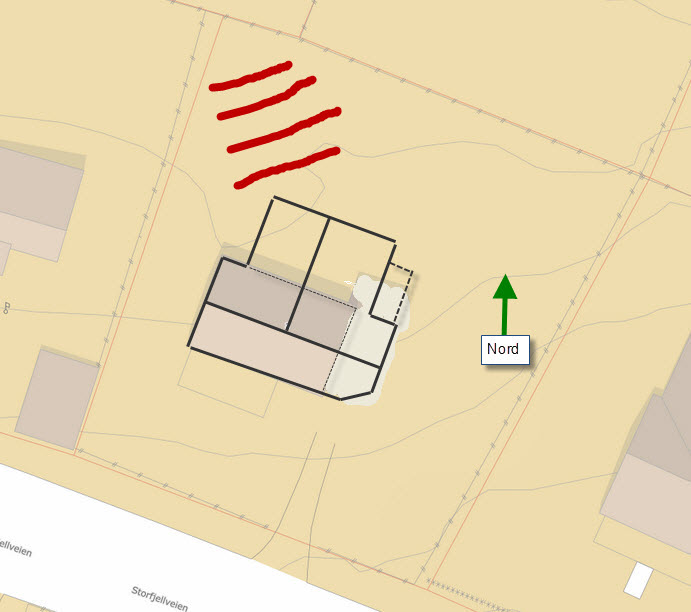 Stor utvidelse av gammelt hus, innspill på løsning og planløsning - Kart T form.jpg - Mikaelistisk