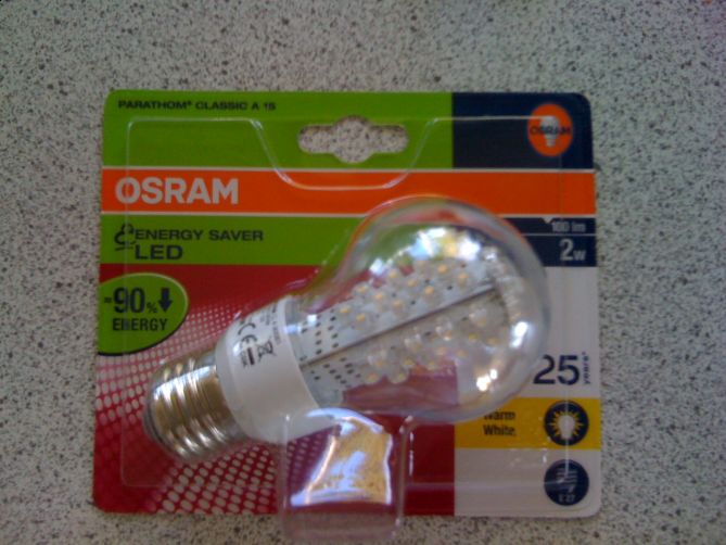 TEST: Osram 2W LED E27 - IMG_0048.jpg - volt