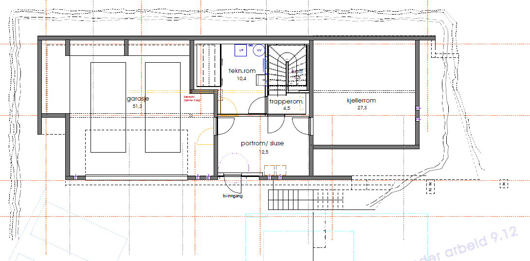 Noen som har kommentarer til planløsning? - garasje og kjeller.png - byggeprosjektet