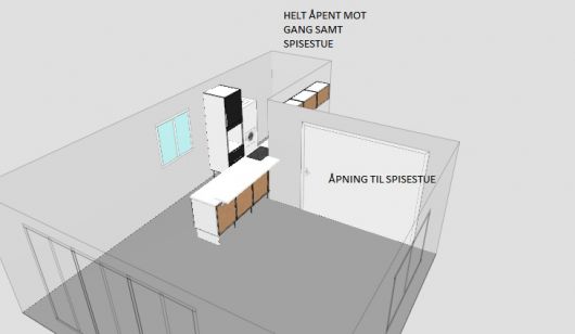 Hjelp til planlegging av IKEA kjøkken - IKEA 3D sett fra stue.jpg - sanstran